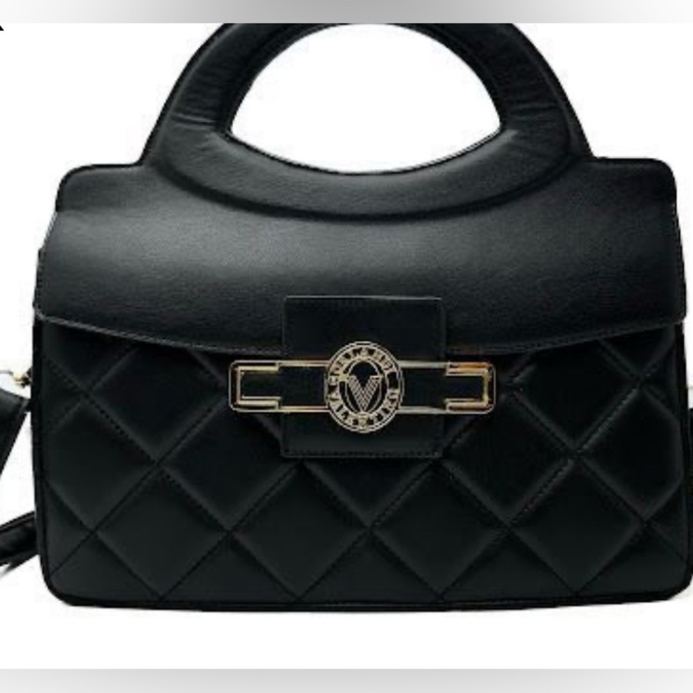 Valentino Orlandi Top Handle “V” Lock Handbag NWT